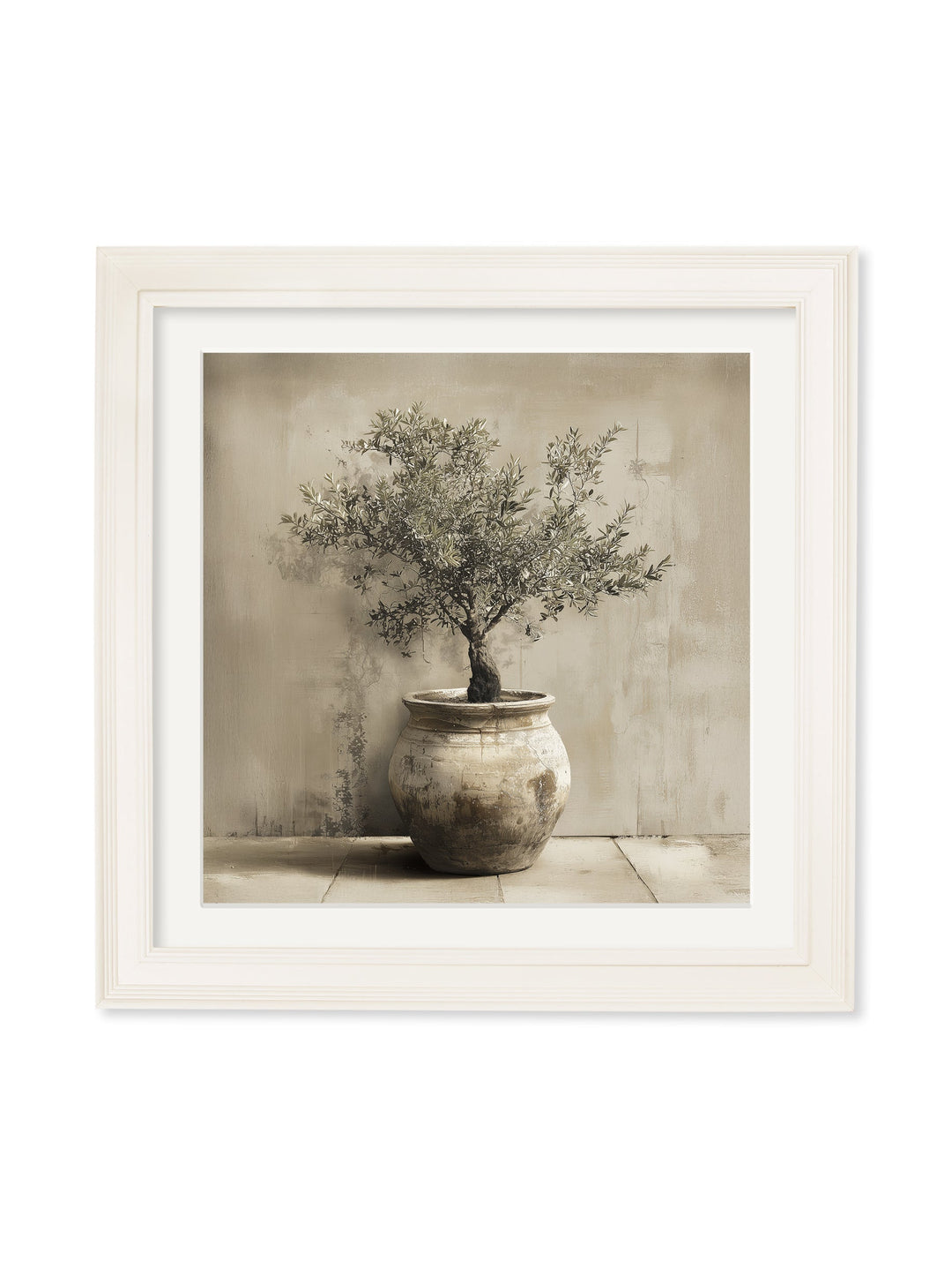 The Olive Tree - Cream Hurstwood Square Frame