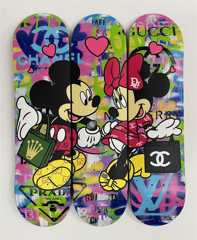 One Love - Skate Deck by Emily Crook (Original) - TheArtistsQuarter