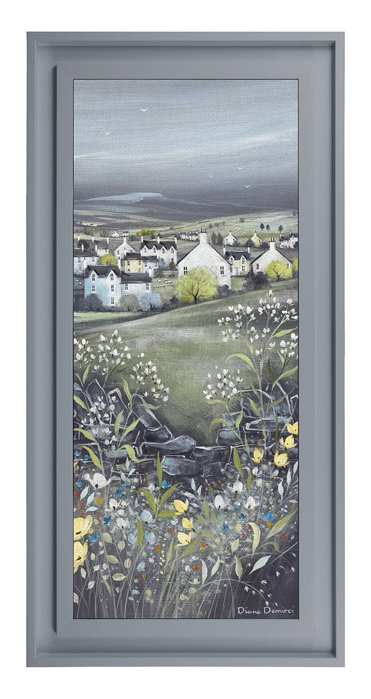 Chalkboard Hills II By Diane Demirci Dark Grey Frame *NEW* - TheArtistsQuarter