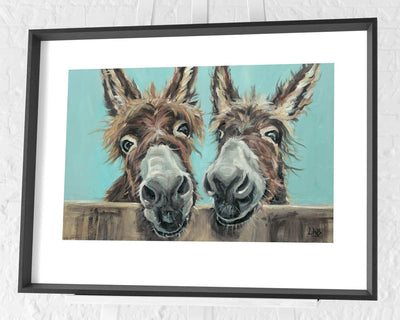 Double Trouble Framed By Louise Brown - TheArtistsQuarter