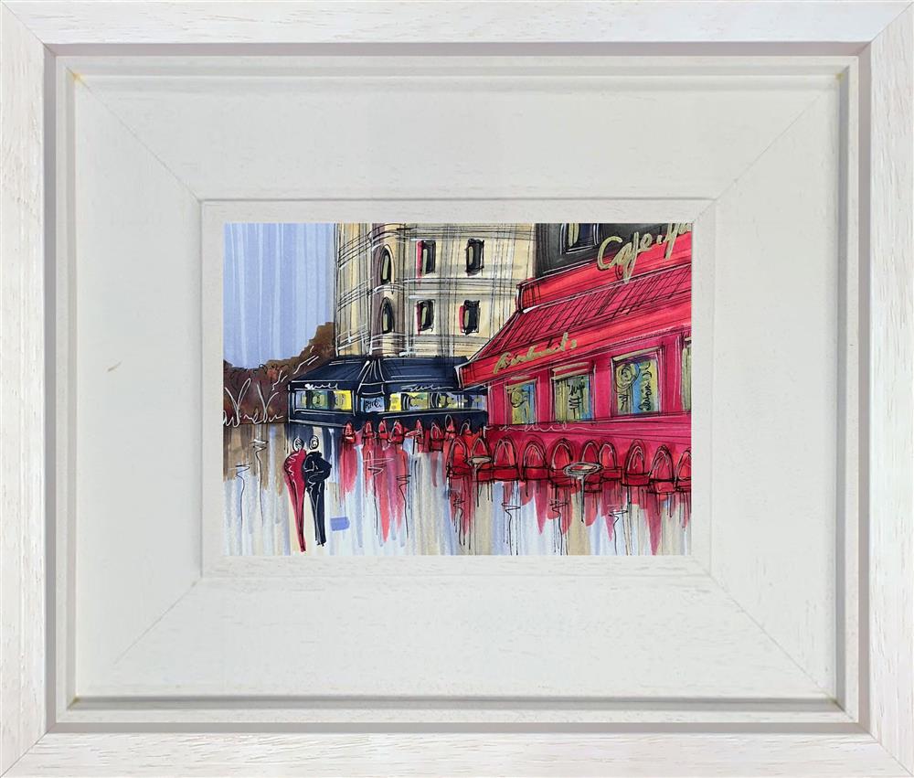 Paris Cafe Corner - Study by Edward Waite (Original) - TheArtistsQuarter
