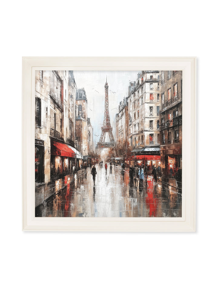 Paris Eiffel Tower - Cream Hurstwood Square Frame