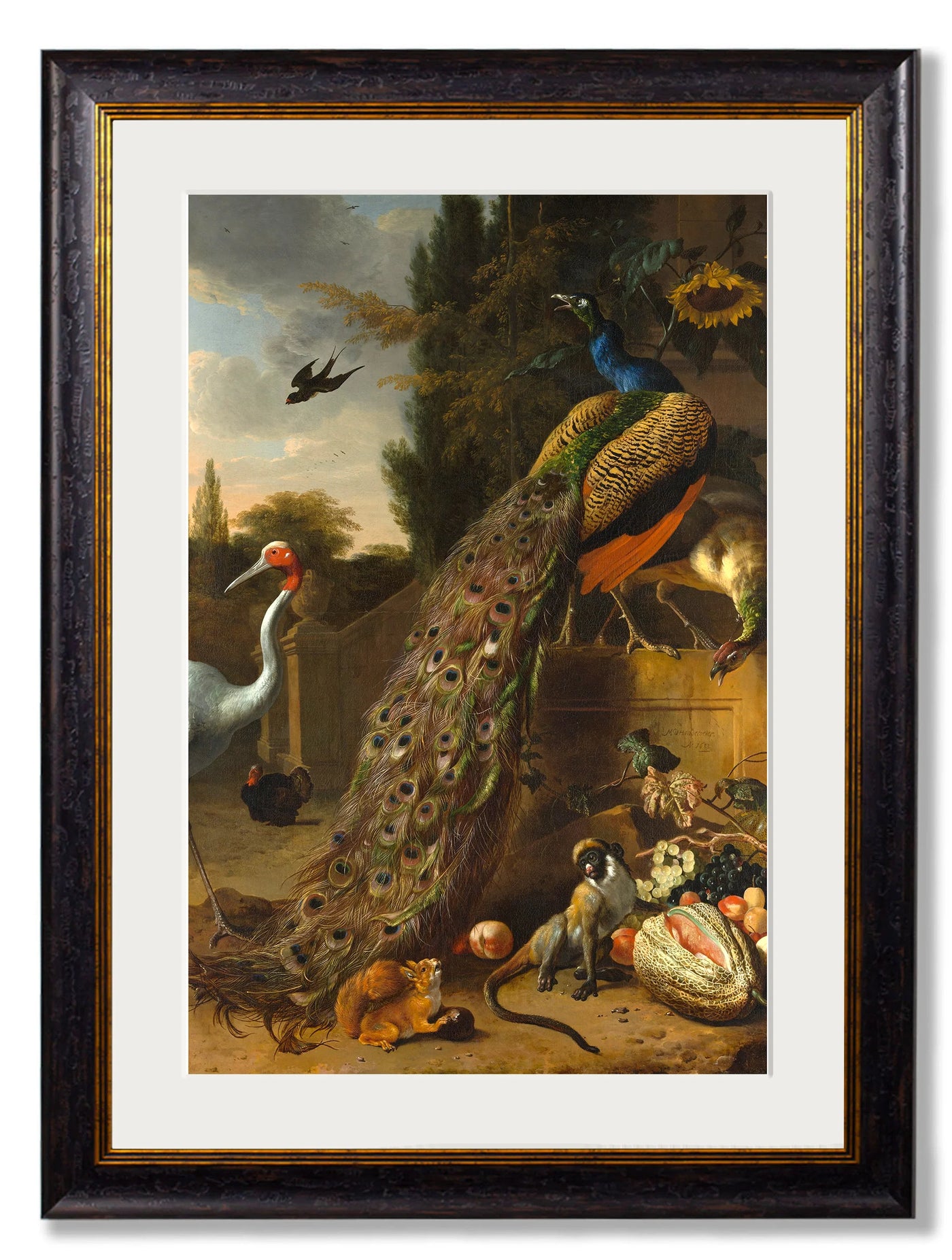 c.1683 Peacock Painting - TheArtistsQuarter