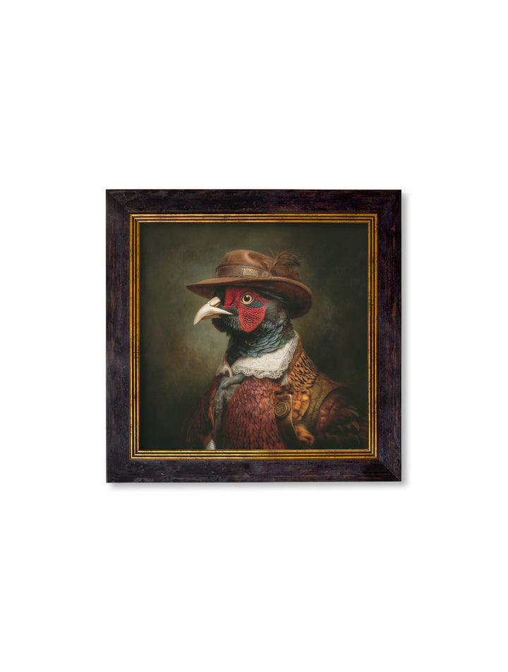 Baron Von Beak - Huntsman Pheasant Oxford Square Frame