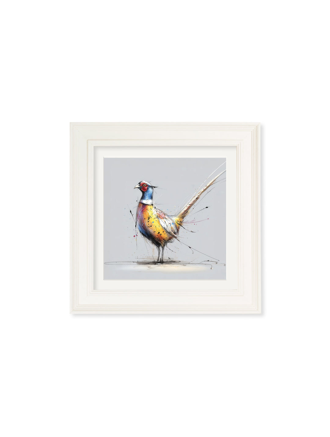 Plump Pheasant Cosy Sketch - Cream Hurstwood Square Frame