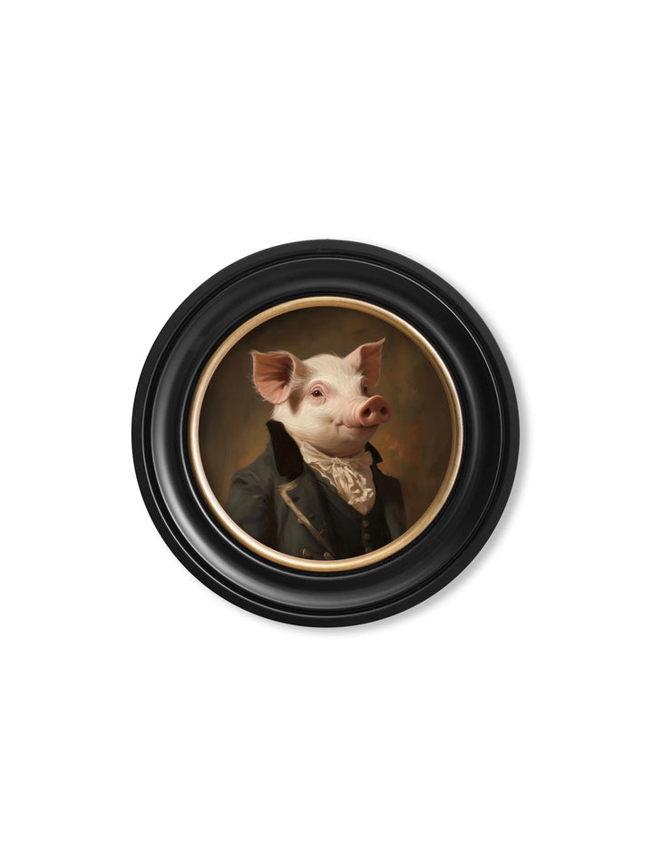 Duke of Truffleton - Oxford Round Frame - TheArtistsQuarter