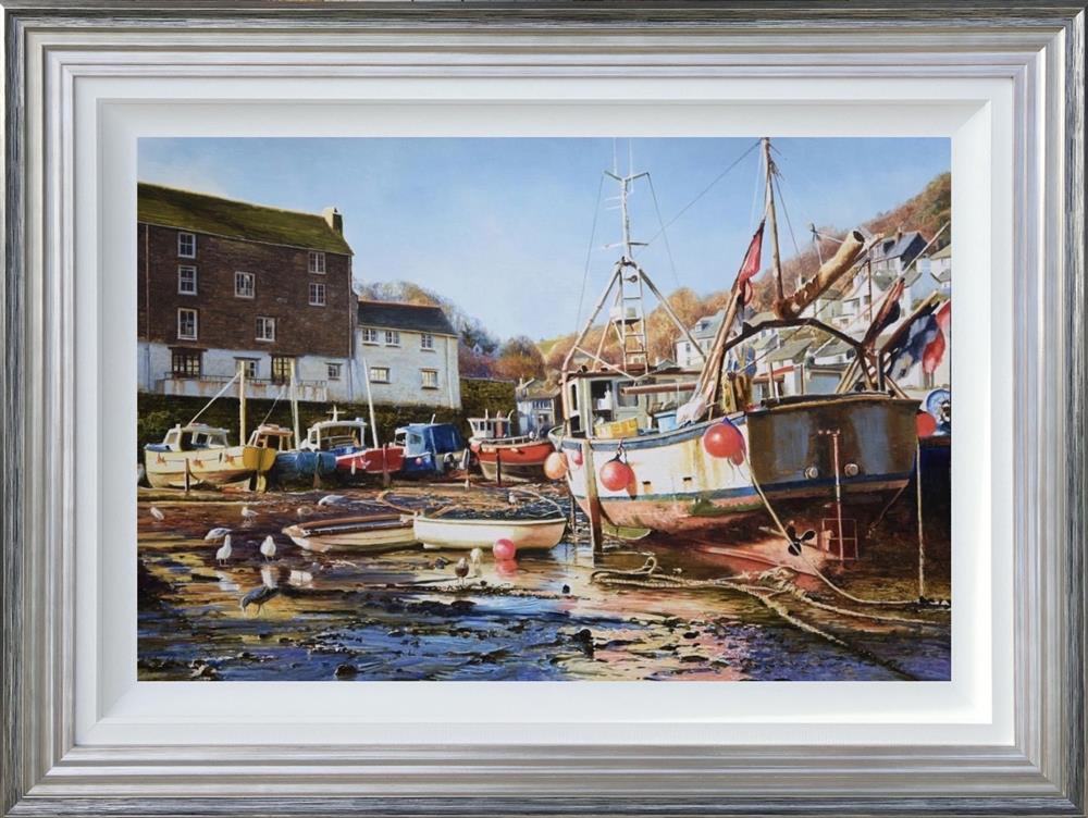 Primary Colours - Polperro by Duncan Palmar RSMA (Original) - TheArtistsQuarter
