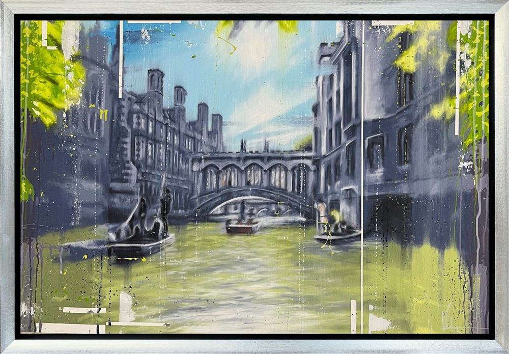 Punting Through Cambridge by Kris Hardy (Original) - TheArtistsQuarter