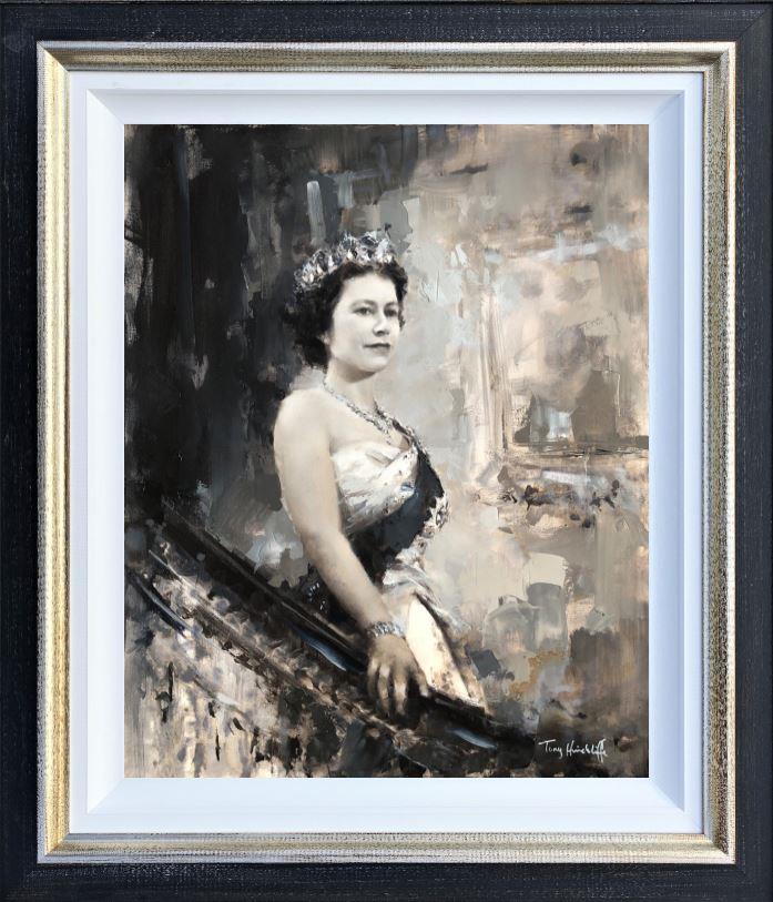 Queen Elizabeth II by Tony Hinchliffe (Original) - TheArtistsQuarter