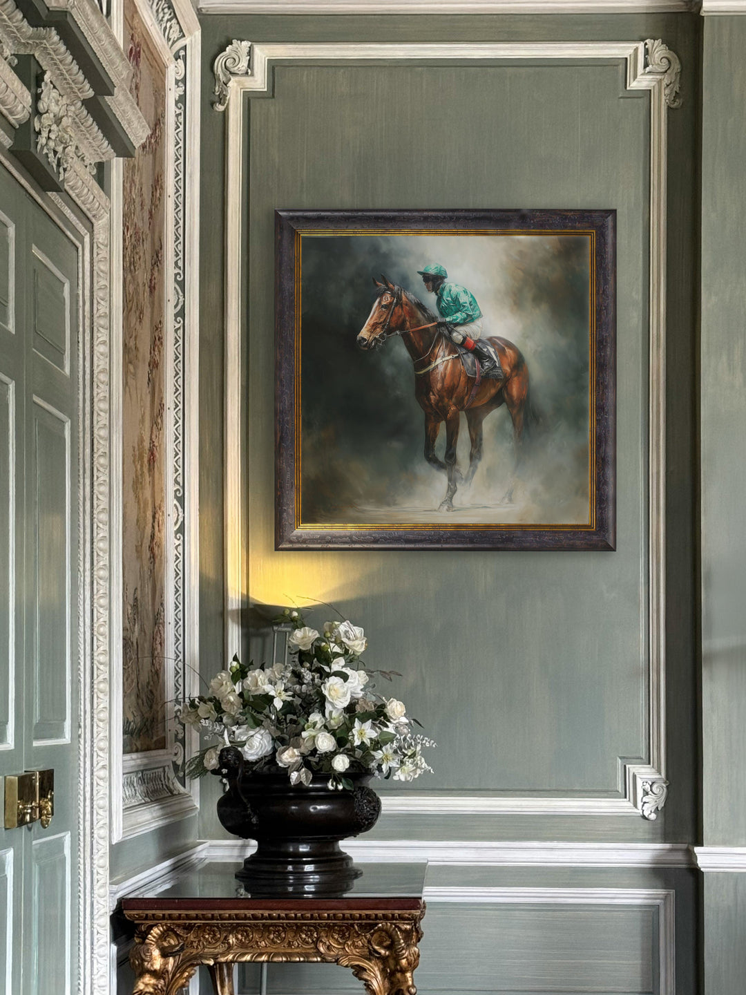 The Irish Racehorses - Oxford Square Frame