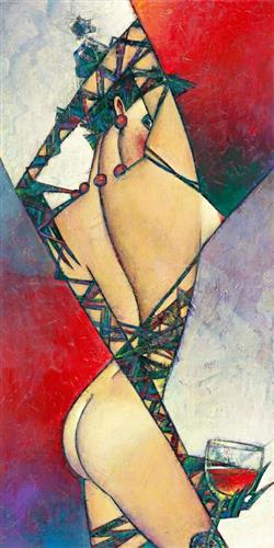 Red, Red Wine (large) by Andrei Protsouk - TheArtistsQuarter