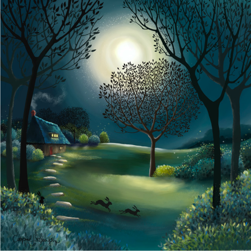 Race To The Moon (Canvas) By Catherine Stephenson *EXCLUSIVE* *Delivery mid June