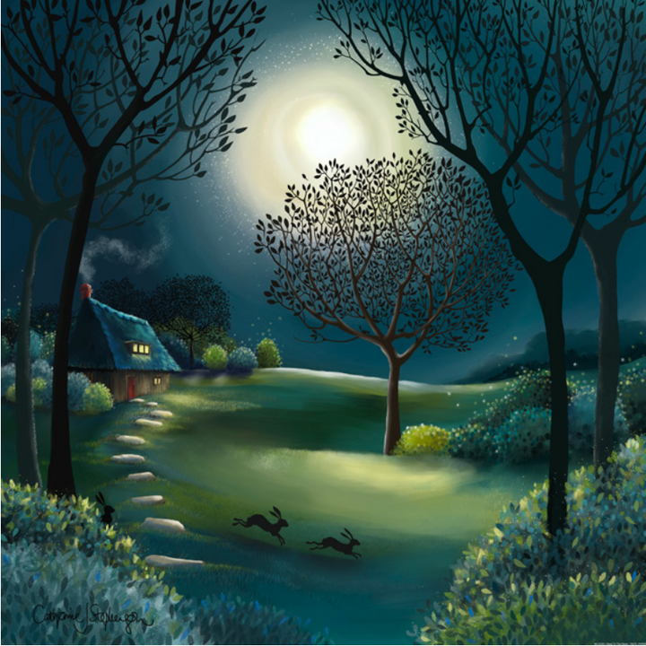 Race To The Moon (Canvas) By Catherine Stephenson *EXCLUSIVE* *Delivery mid June