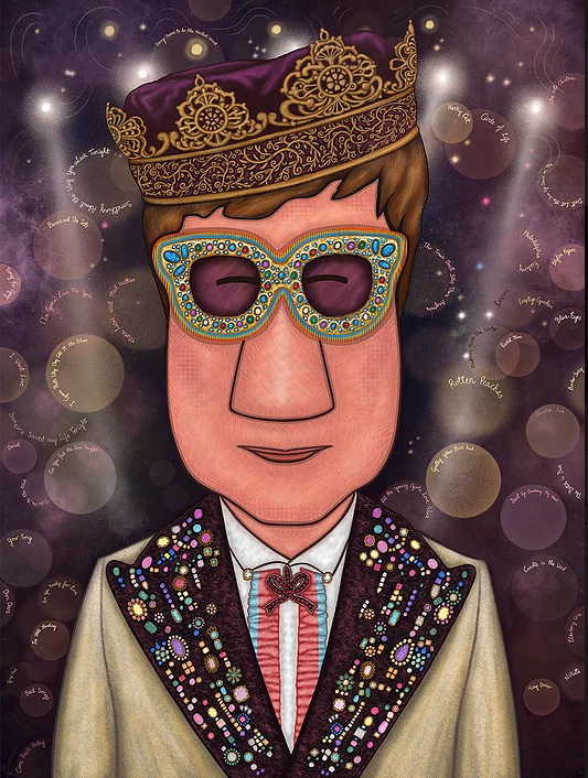 Elton John By Jenny MacKenzie (Limited Edition) - TheArtistsQuarter
