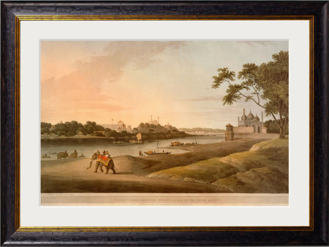 c.1802 Lucnow Taken From the Opposite Bank of the River Goomty - TheArtistsQuarter