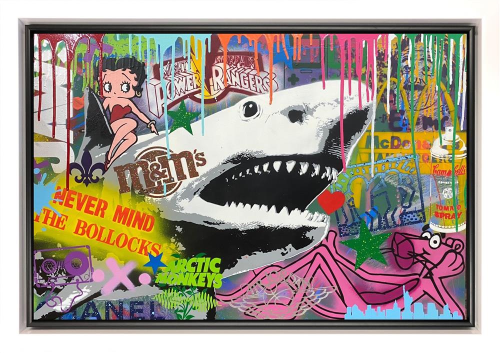 Shark Attack by Hue Folk (Original) - TheArtistsQuarter