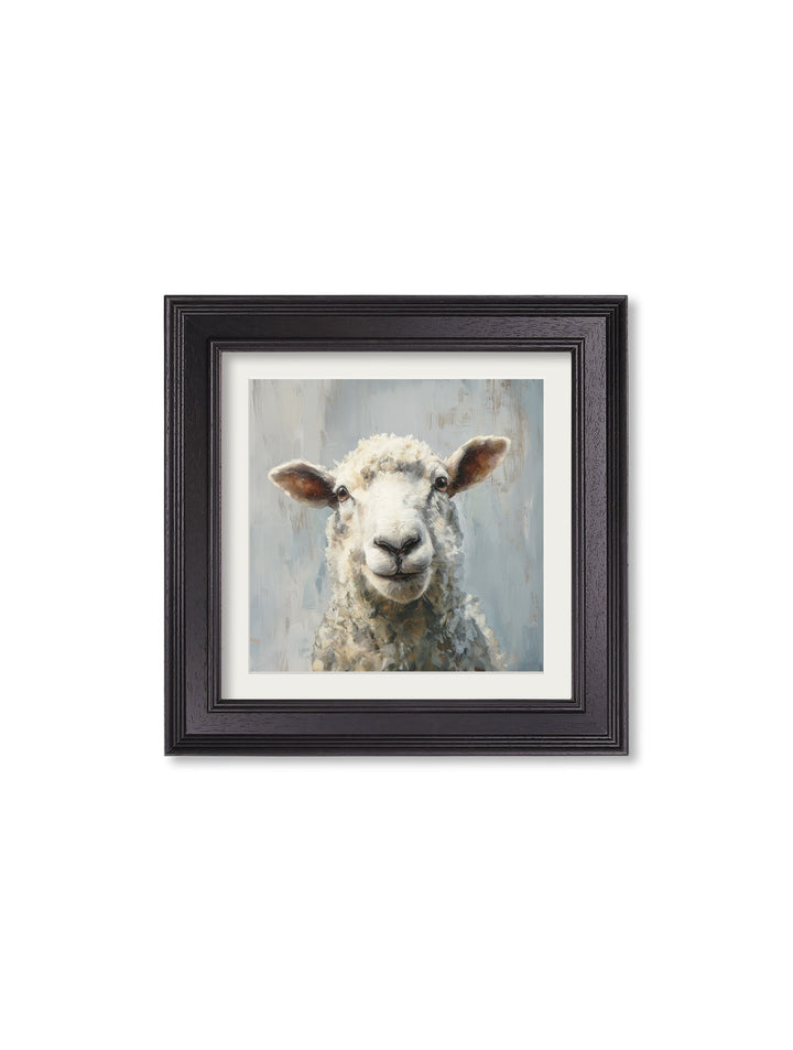 The Jolly Sheep - Black Hurstwood Square Frame