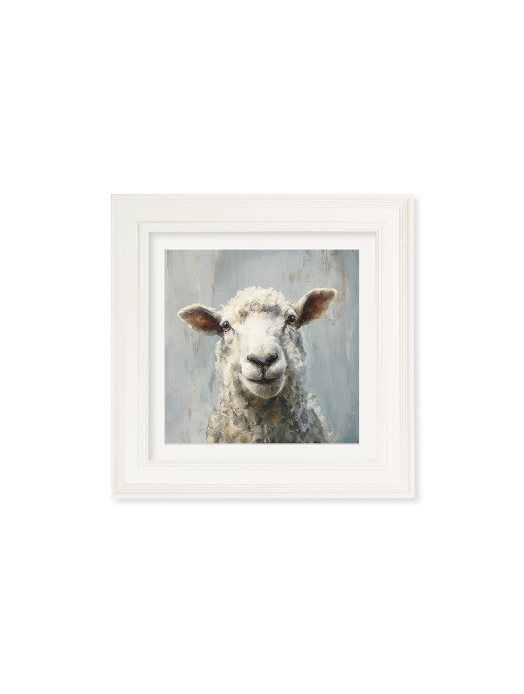 The Jolly Sheep - Cream Hurstwood Square Frame