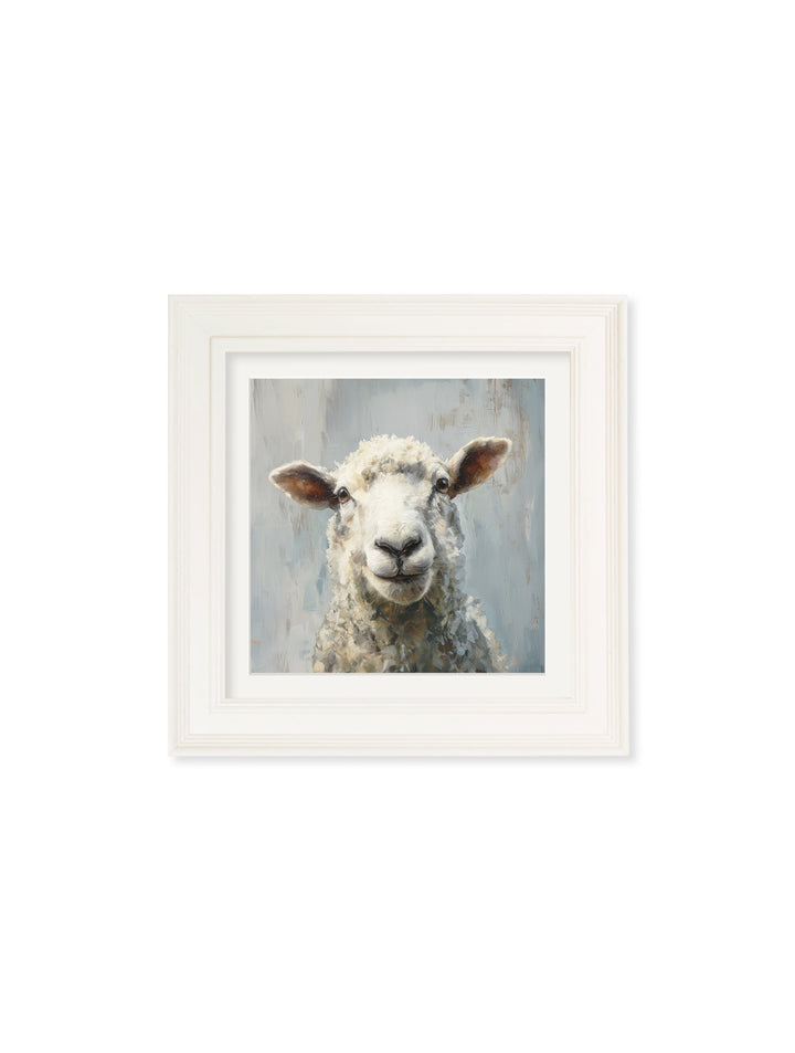 The Jolly Sheep - Cream Hurstwood Square Frame