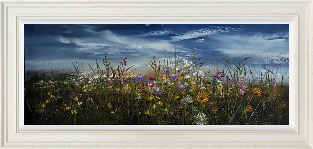 Sunlit Meadow Blossoms by Kimberley Harris (Original) - TheArtistsQuarter