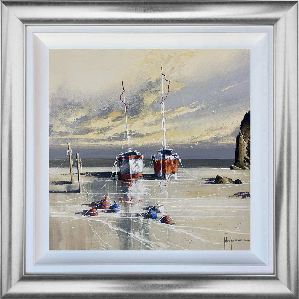 Tethered at Sunset by John Horsewell (Original) - TheArtistsQuarter