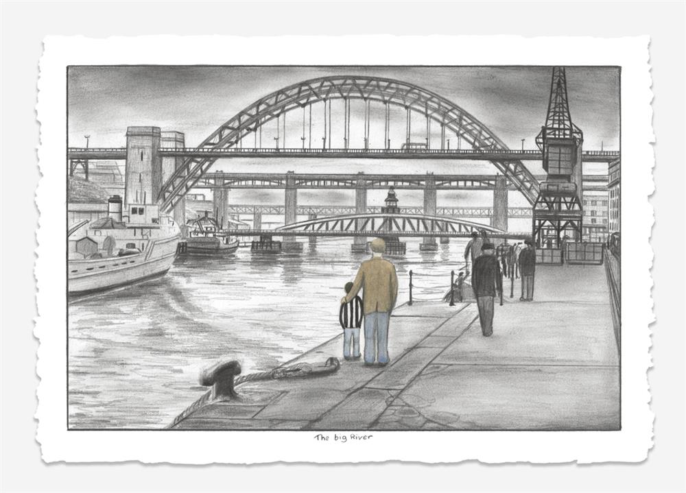 The Big River - Deluxe Sketch by Leigh Lambert - TheArtistsQuarter