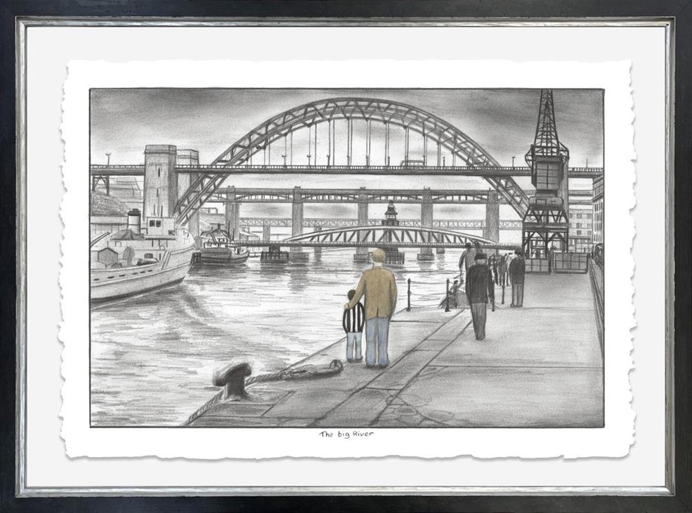 The Big River - Deluxe Sketch by Leigh Lambert - TheArtistsQuarter