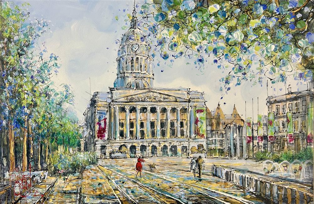 The Council House By Nigel Cooke (Signed Limited Edition on Canvas) - TheArtistsQuarter