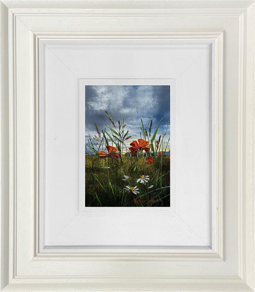 The Meadow Finds Its Pop Of Red by Kimberley Harris (Original) - TheArtistsQuarter