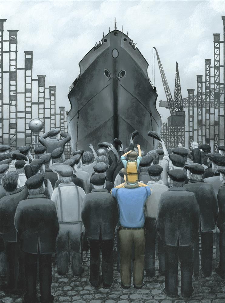 The Ship That Dad Built - Paper Artist Proof by Leigh Lambert - TheArtistsQuarter