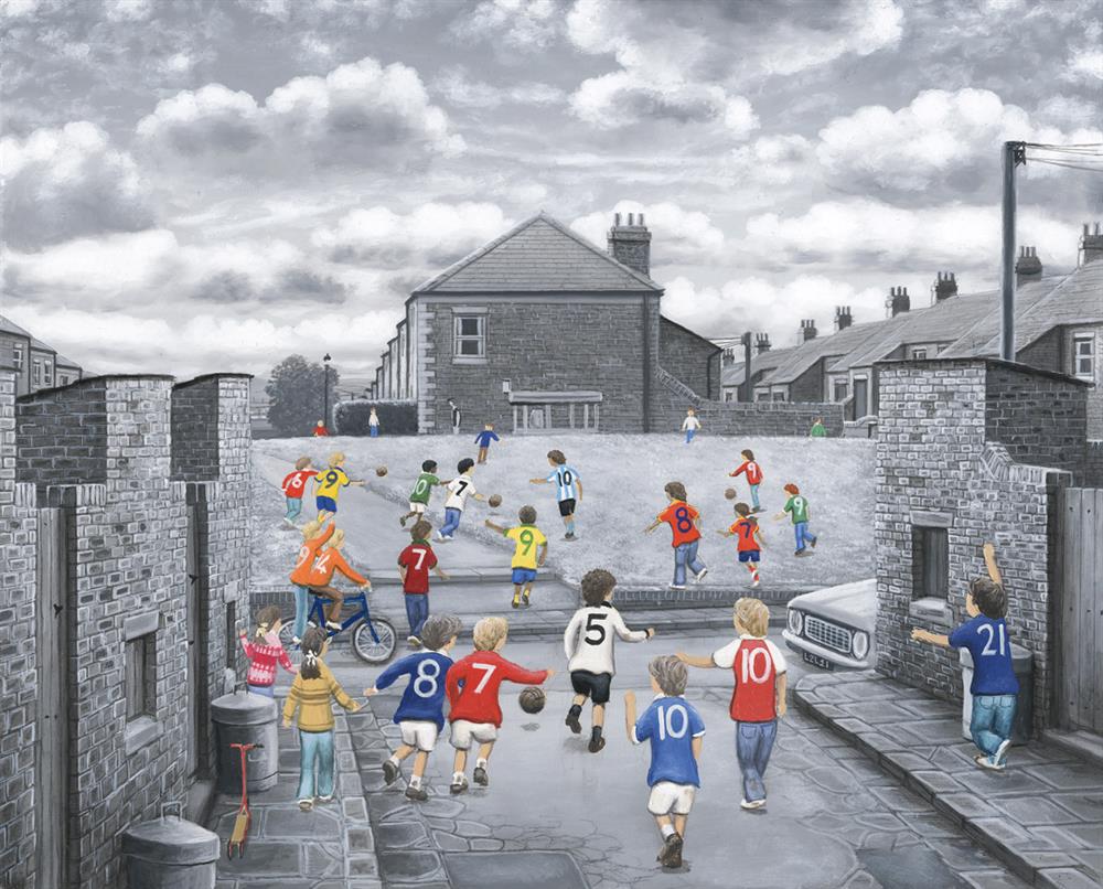 Leigh Lambert - The World In Motion - Canvas detail image