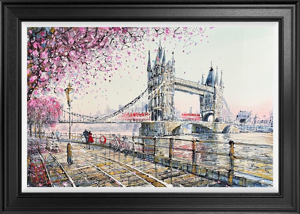 Towers Under The Blossom By Nigel Cooke (Signed Limited Edition on Canvas) - TheArtistsQuarter
