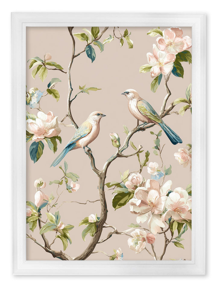 Blossom Songbirds - White Hurstwood Frame