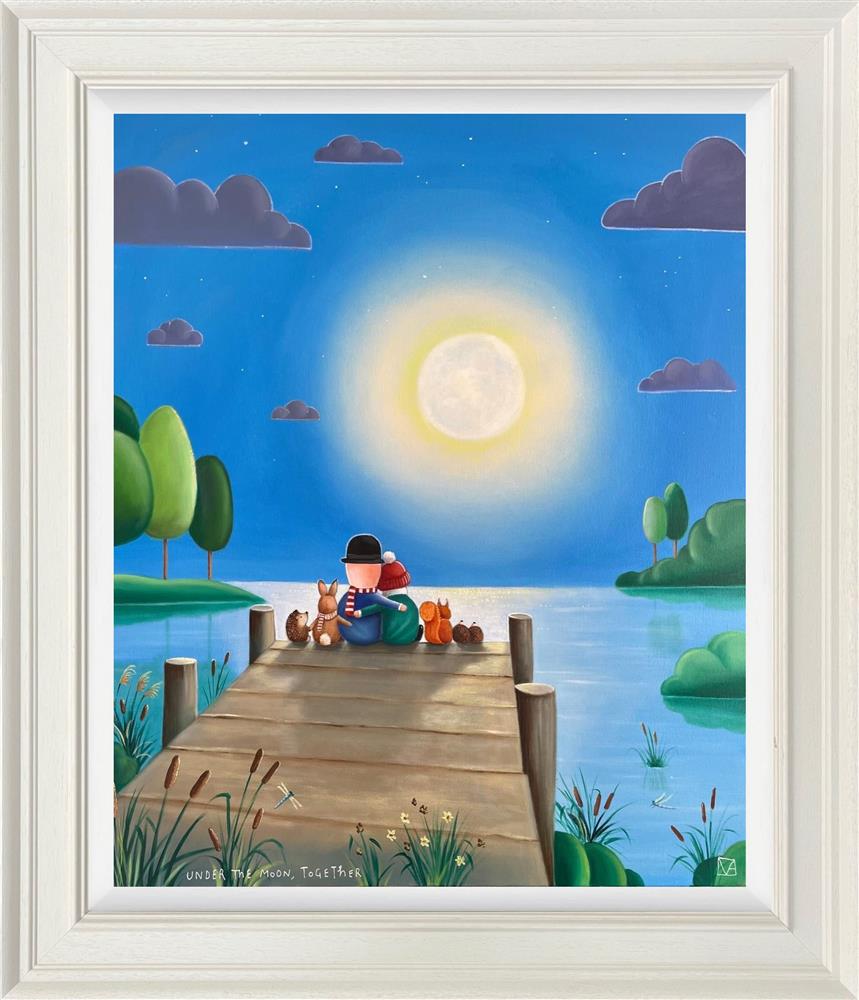 Under The Moon, Together by Michael Abrams (Original) - TheArtistsQuarter