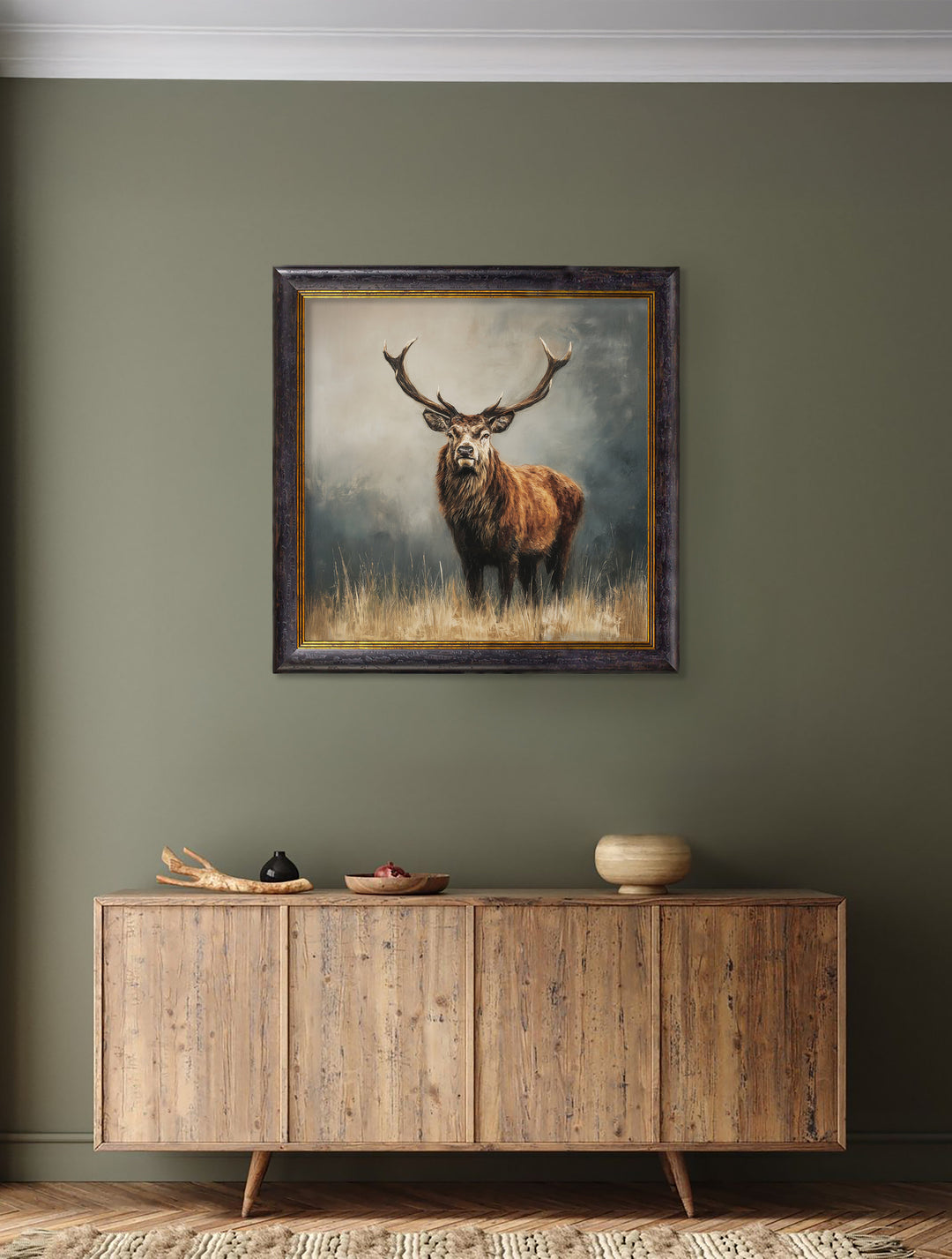 Highland Stag - Oxford Square Frame