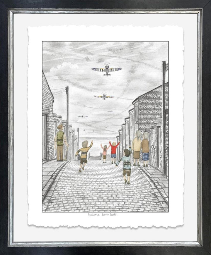 Welcome Home Lads - Deluxe Sketch by Leigh Lambert - TheArtistsQuarter