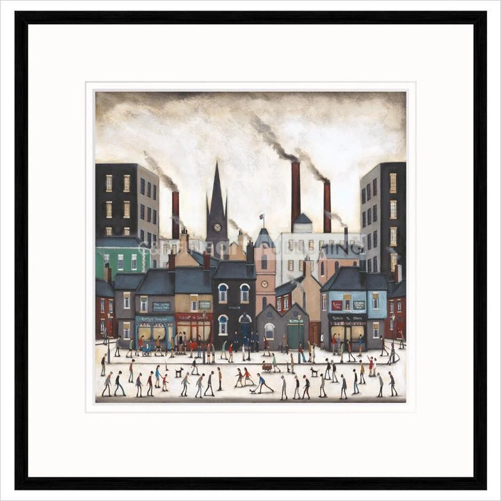 A Northern Saturday by Sean Durkin - black frame