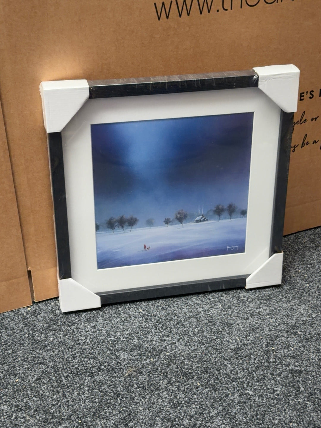 Adam Barsby framed winter landscape artwork