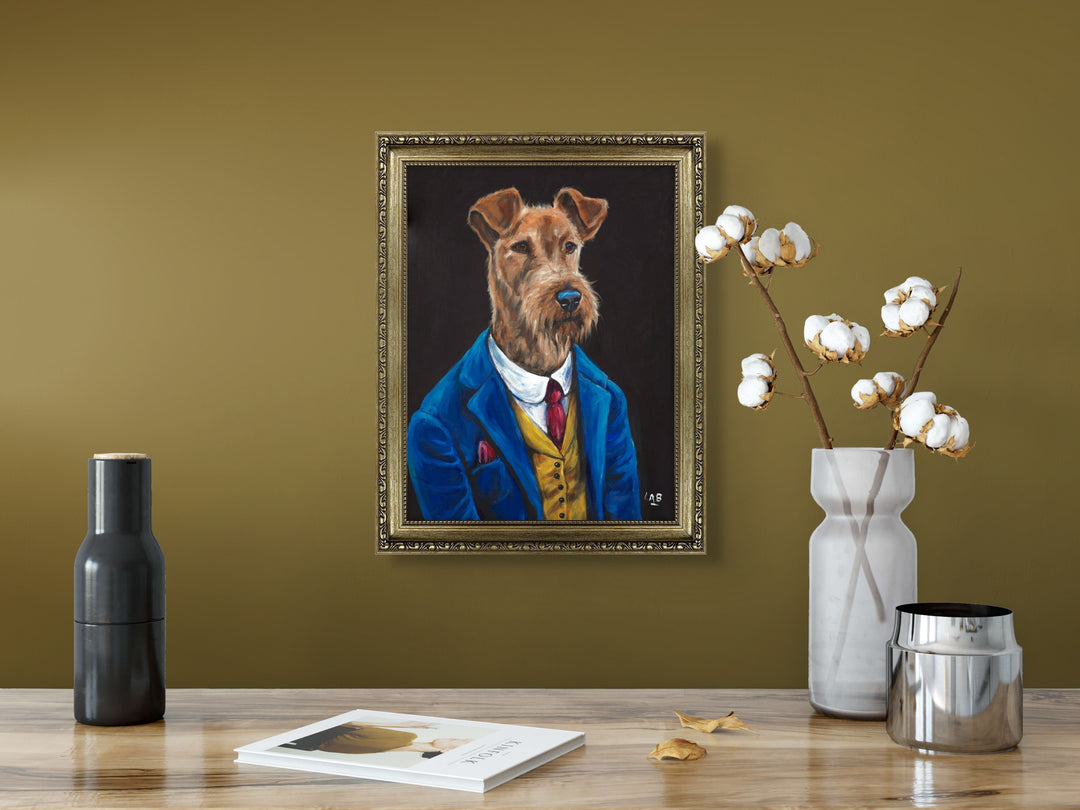 Sir Fergus Fleabag (Small) By Louise Brown - TheArtistsQuarter