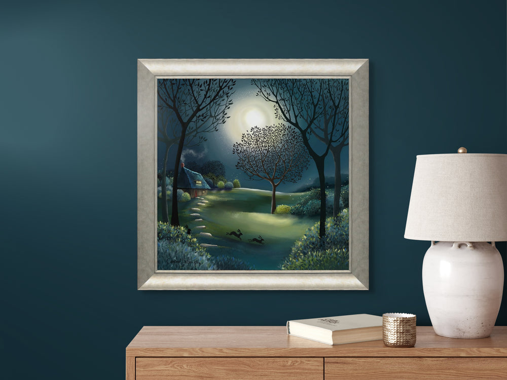 Race To The Moon (Gold Version) By Catherine Stephenson - TheArtistsQuarter