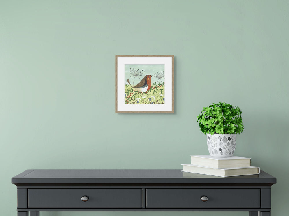 Winter Robin By Linda Hoskin - TheArtistsQuarter