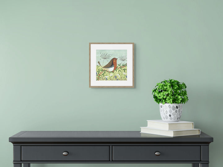 Winter Robin By Linda Hoskin - TheArtistsQuarter