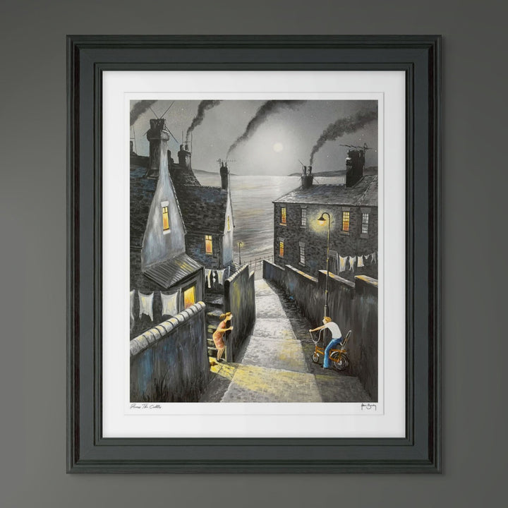 Across The Cobbles By Adam Barsby - TheArtistsQuarter