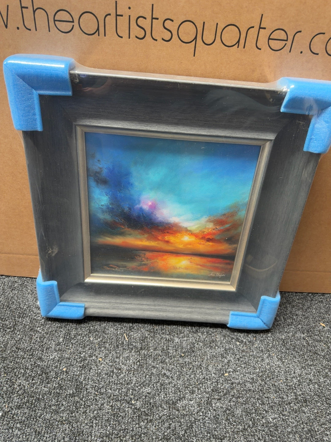 Anna Schofield framed artwork, 44 x 44 cm