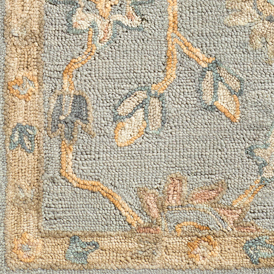 Arnold Traditional Wool Rug Grey - TheArtistsQuarter