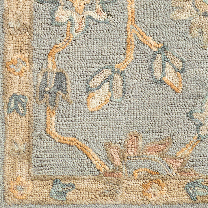 Arnold Traditional Wool Rug Grey - TheArtistsQuarter