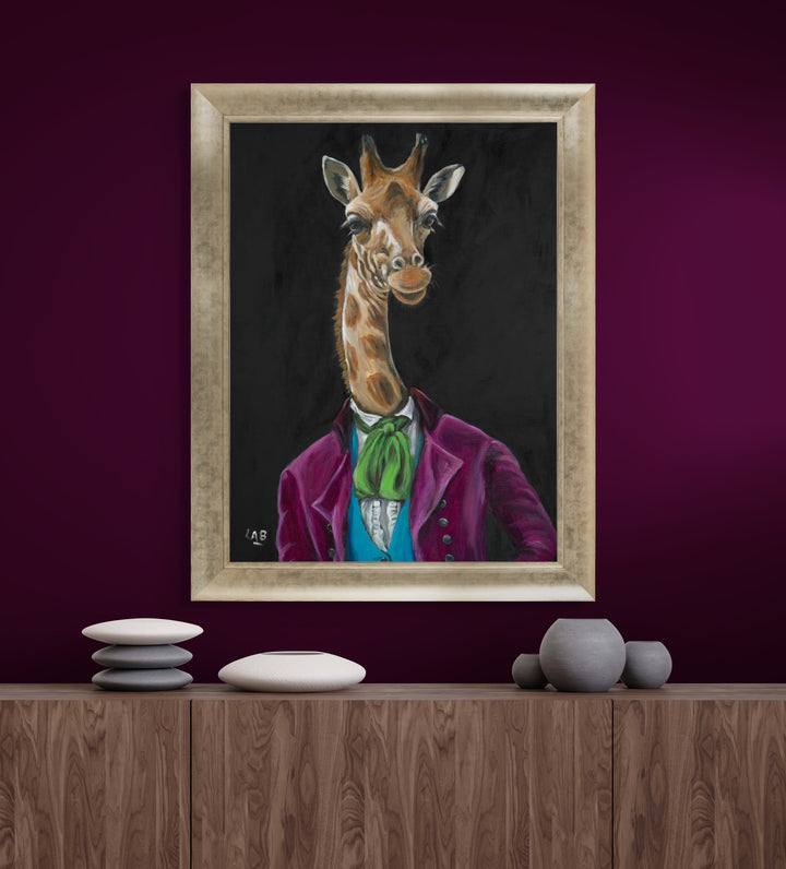 Sir Gerald Giraffe (Large Version) By Louise Brown *EXCLUSIVE* - TheArtistsQuarter