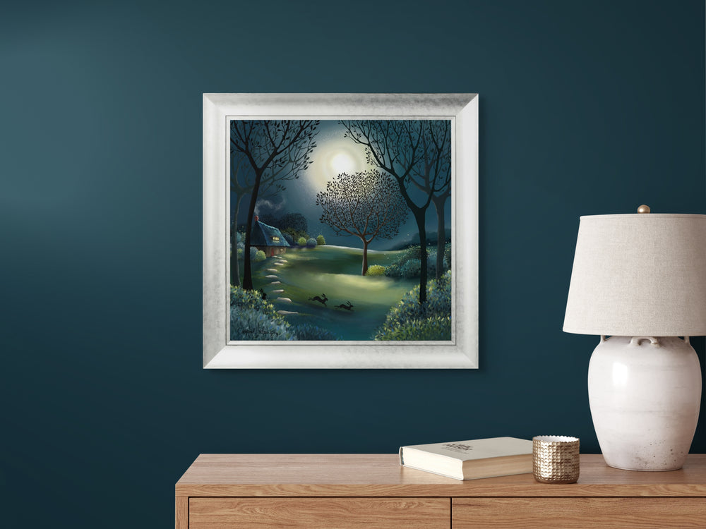 Race To The Moon (Silver Version) By Catherine Stephenson - TheArtistsQuarter