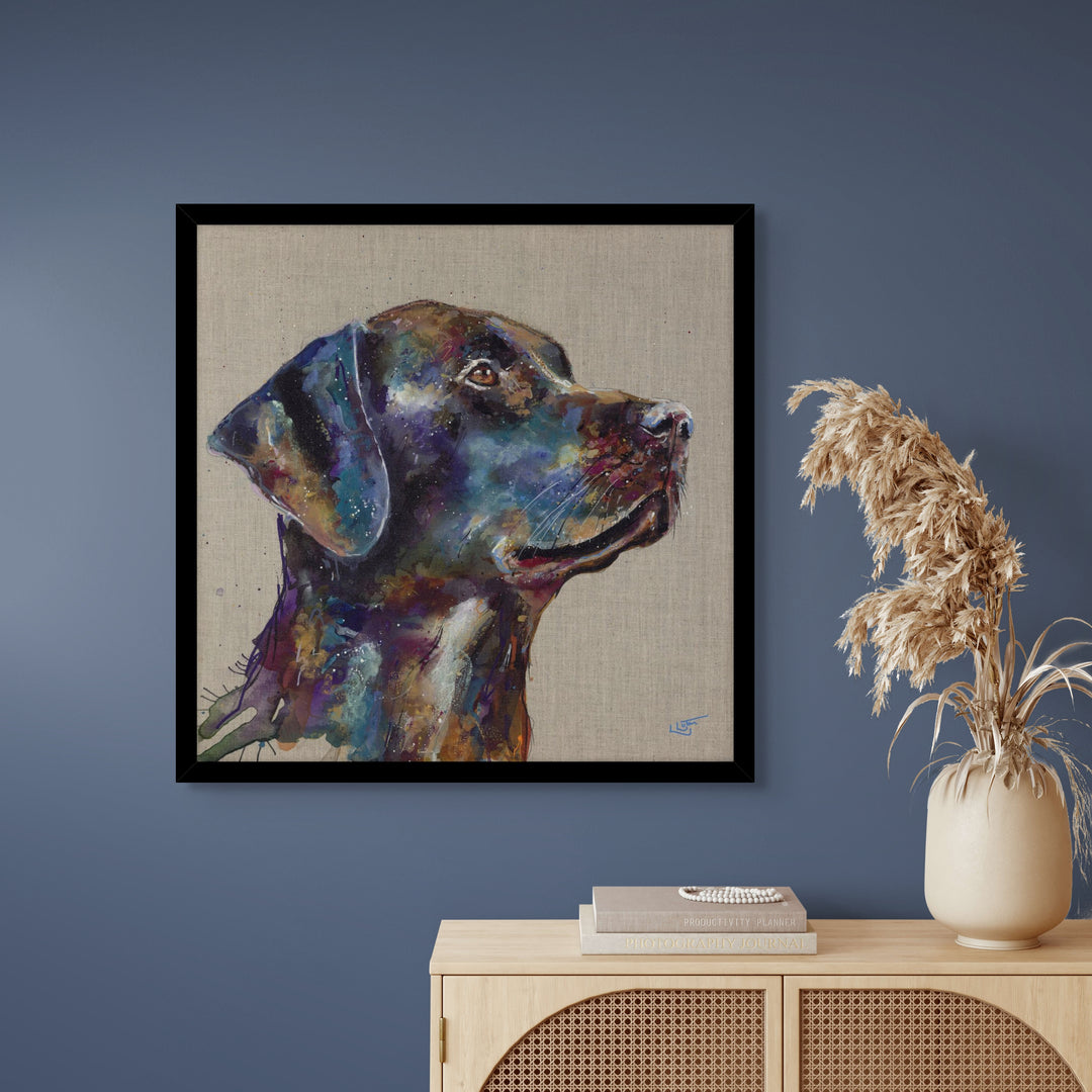 Black Labrador Large By Louise Luton *EXCLUSIVE* - TheArtistsQuarter