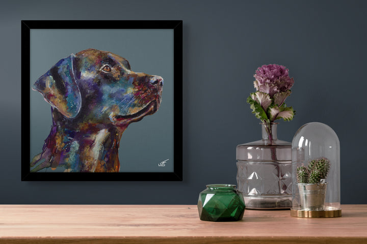 Black Labrador Small By Louise Luton *EXCLUSIVE* - TheArtistsQuarter